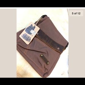 Augur Men’s Crossbody Bag Coffee Color
